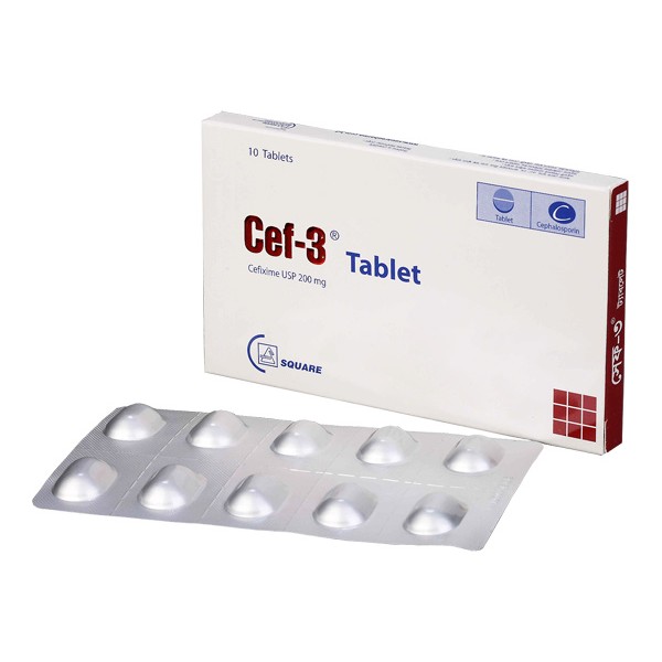 CEF-3 200mg Tab.
